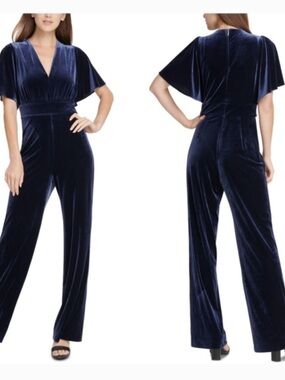 Dkny Midnight Blue Velvet Dress